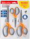 Миниатюра изображения товара Набор ножниц канцелярских Brauberg Professional / 272981 (3шт, серый/оранжевый)