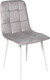 Миниатюра изображения товара Стул Алвест AV 406-N (светло-серый бархат H-09/белый)