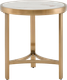 Миниатюра изображения товара Журнальный столик Stool Group Адриана 50x50 / EET-223-BRCG-BDFL (светлая керамика/сталь шампань)