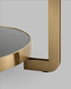 Миниатюра изображения товара Журнальный столик Stool Group Калисто 90x90 / ECT-316-BRCG (светлая и темная керамика/сталь шампань)