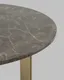 Миниатюра изображения товара Журнальный столик Stool Group Кассия 90x90 / ECT-292-BRCGS-brown 5105-9 (темная керамика/сталь шампань)