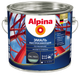 Миниатюра изображения товара Грунт-эмаль Alpina Быстросохнущая по ржавчине RAL7024 (2кг, шелковисто-матовый графитовый серый)
