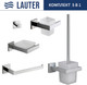 Миниатюра изображения товара Набор аксессуаров для ванной и туалета Lauter 21SH71061 + 21SH71051 + 21SH71071 + 21SH71091 + 21SH71111 (Chrome, 5 предметов)