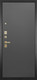 Миниатюра изображения товара Входная дверь ГРАНИТ Ардеко 77 графит нубук (96x207, левая)