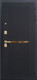 Миниатюра изображения товара Входная дверь ГРАНИТ Ардеко 77 графит нубук (86x205, правая)