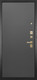 Миниатюра изображения товара Входная дверь ГРАНИТ Ардеко 77 графит нубук (86x205, правая)