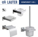 Миниатюра изображения товара Набор аксессуаров для ванной и туалета Lauter 21SH71061 + 21SH71051 + 21SH71101 + 21SH71091 + 21SH71111 (Chrome, 5 предметов)