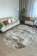 Миниатюра изображения товара Коврик Radjab Carpet Бьянка Овал D060A / 10613 (1.2x1.8, Cream Shirink/Vizon Fdy)