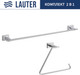 Миниатюра изображения товара Набор аксессуаров для ванной Lauter 21TS1017 + 21TS1013 (Chrome, 2 предмета)