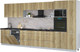 Миниатюра изображения товара Кухонный гарнитур Интерлиния Мила Лайт 4.0-ПМ1  (дуб золотой/дуб золотой/кастилло темный)