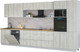 Миниатюра изображения товара Кухонный гарнитур Интерлиния Мила Лайт 4.0-ПМ1  (дуб белый/дуб белый/дуб бунратти)