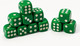 Миниатюра изображения товара Набор кубиков для настольной игры Sima-Land 10613132 (50шт, зеленый)