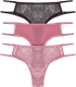 Миниатюра изображения товара Комплект женских трусов Mark Formelle 412438-3 (р.102, веточки на розовом)