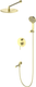 Миниатюра изображения товара Душевая система со смесителем Oliveeka OL-939017-BG (золотой матовый)