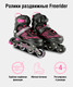 Миниатюра изображения товара Роликовые коньки CosmoRide Freerider SKCR25PK (р-р 39-42, розовый)