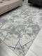 Миниатюра изображения товара Коврик Radjab Carpet Амальфи Прямоугольник 01518B / 13605 (0.8x1.5, C.Grey/L.Bule)