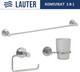 Миниатюра изображения товара Набор аксессуаров для ванной и туалета Lauter 21TS20115 + 21TS20111 + 21TS2013 (Chrome, 3 предмета)
