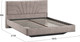 Миниатюра изображения товара Двуспальная кровать ТриЯ Пандора 160x200 Тип 1 (велюр Brut Mocco 06)