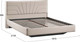 Миниатюра изображения товара Двуспальная кровать ТриЯ Пандора 160x200 Тип 1 (велюр Confetti Cream)