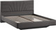 Миниатюра изображения товара Двуспальная кровать ТриЯ Пандора 160x200 Тип 1  (велюр графит)