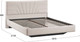 Миниатюра изображения товара Двуспальная кровать ТриЯ Пандора 160x200 тип 1 (велюр мокко светлый)