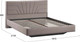 Миниатюра изображения товара Двуспальная кровать ТриЯ Пандора 160x200 Тип 1 (велюр мокко темный)