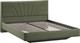 Миниатюра изображения товара Двуспальная кровать ТриЯ Пандора 160x200 Тип 1  (микровелюр Jercy Deep Green)