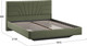 Миниатюра изображения товара Двуспальная кровать ТриЯ Пандора 160x200 Тип 1  (микровелюр Jercy Deep Green)