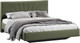 Миниатюра изображения товара Двуспальная кровать ТриЯ Пандора 160x200 Тип 1  (микровелюр Jercy Deep Green)