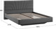 Миниатюра изображения товара Двуспальная кровать ТриЯ Пандора 160x200 Тип 1 (микровелюр Jercy Graphite)