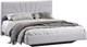 Миниатюра изображения товара Двуспальная кровать ТриЯ Пандора 160x200 Тип 1 (микровелюр Jercy Silver)