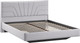 Миниатюра изображения товара Двуспальная кровать ТриЯ Пандора 160x200 Тип 1 (микровелюр Jercy Silver)