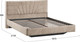 Миниатюра изображения товара Двуспальная кровать ТриЯ Пандора 160x200 Тип 1 (микровелюр Wellmart Dark Beige)