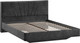 Миниатюра изображения товара Двуспальная кровать ТриЯ Пандора 160x200 Тип 1 (микровелюр Wellmart Graphite)