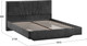 Миниатюра изображения товара Двуспальная кровать ТриЯ Пандора 160x200 Тип 1 (микровелюр Wellmart Graphite)