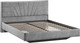 Миниатюра изображения товара Двуспальная кровать ТриЯ Пандора 160x200 Тип 1 (микровелюр Wellmart Silver)