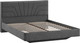Миниатюра изображения товара Двуспальная кровать ТриЯ Пандора 160x200 Тип 1 (микрошенилл Relax Graphite)