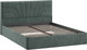 Миниатюра изображения товара Двуспальная кровать ТриЯ Пандора с ПМ 160x200 Тип 1  (велюр Brut Forest 09)