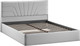 Миниатюра изображения товара Двуспальная кровать ТриЯ Пандора с ПМ 160x200 Тип 1  (велюр Confetti Silver)