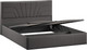 Миниатюра изображения товара Двуспальная кровать ТриЯ Пандора с ПМ 160x200 Тип 1 (велюр графит)