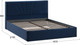 Миниатюра изображения товара Двуспальная кровать ТриЯ Пандора с ПМ 160x200 Тип 1  (микровелюр Wellmart Blue)