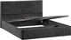 Миниатюра изображения товара Двуспальная кровать ТриЯ Пандора с ПМ 160x200 Тип 1  (микровелюр Wellmart Graphite)