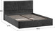 Миниатюра изображения товара Двуспальная кровать ТриЯ Пандора с ПМ 160x200 Тип 1  (микровелюр Wellmart Graphite)