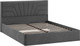 Миниатюра изображения товара Двуспальная кровать ТриЯ Пандора с ПМ 160x200 Тип 1 (микрошенилл Relax Graphite)
