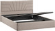 Миниатюра изображения товара Двуспальная кровать ТриЯ Пандора с ПМ 160x200 Тип 1 (микрошенилл Relax Latte)