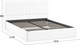 Миниатюра изображения товара Двуспальная кровать ТриЯ Пандора с ПМ 160x200 Тип 1  (экокожа Polo white)