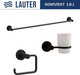 Миниатюра изображения товара Набор аксессуаров для ванной и туалета Lauter 21TS20116 + 21TS20112 + 21TS2016 (Matt Black, 3 предмета)