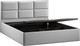 Миниатюра изображения товара Полуторная кровать ТриЯ Стелла c ПМ 140x200 Тип 1 и заглушиной (велюр Confetti Silver)