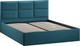 Миниатюра изображения товара Полуторная кровать ТриЯ Стелла c ПМ 140x200 Тип 1 и заглушиной (микровелюр Jercy Izumrud)