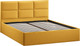 Миниатюра изображения товара Двуспальная кровать ТриЯ Стелла c ПМ 180x200 Тип 1 и заглушиной (экомех Barni Curcuma)